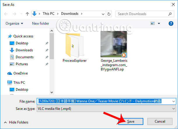 Lưu video tải bằng Vido - Video Downloader