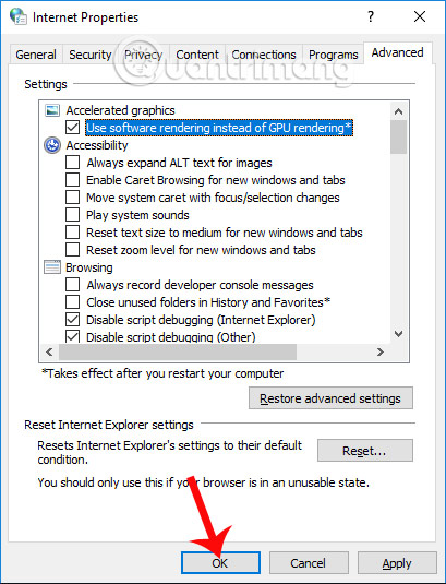 Sửa lỗi không xem được video trên Edge 