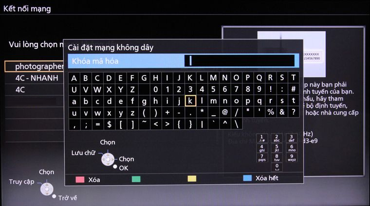 Nhập mật khẩu WiFi