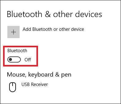 Bật hoặc tắt Bluetooth trong Windows 10