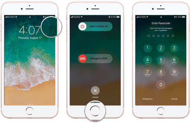 Chuyển sang mở khóa bằng mật mã