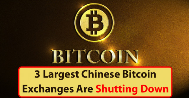 3 sàn giao dịch Bitcoin lớn của Trung Quốc chuẩn bị đóng cửa