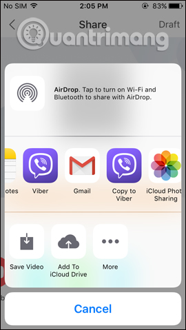 Chọn ứng dụng chia sẻ video