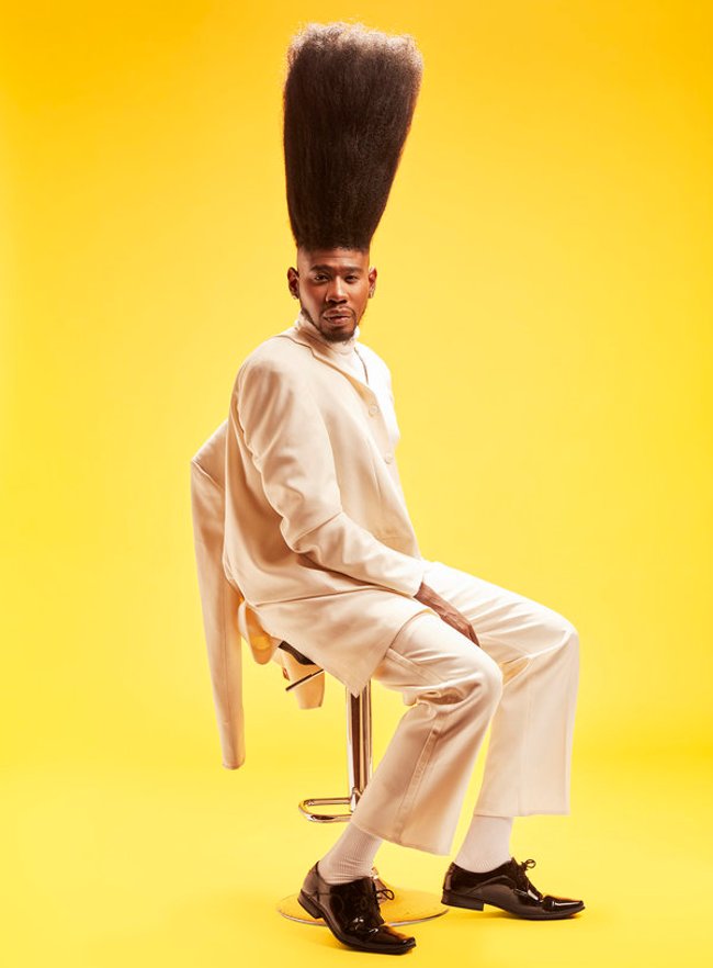 Bộ tóc High Top Face cao nhất thế giới