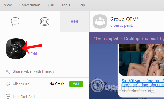 Nhấn chọn biểu tượng máy ảnh