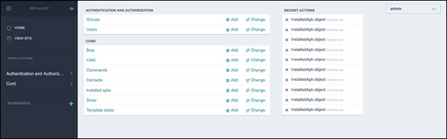 Bảng điều khiển Red Alert