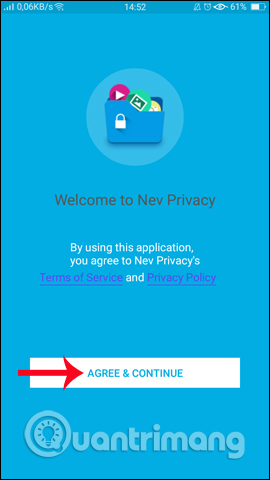 Đồng ý điều kiện NEV Privacy