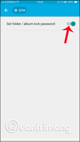 Bật khóa thư mục