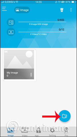 Tạo thư mục ẩn hình ảnh
