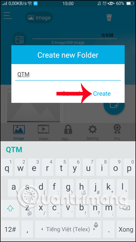 Đăt tên cho thư mục
