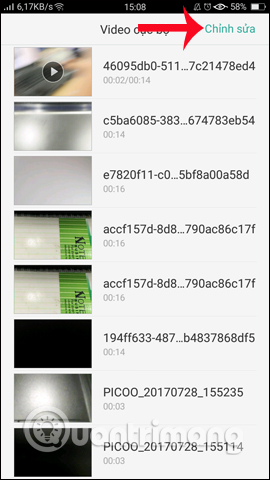 Chọn video trong thư mục