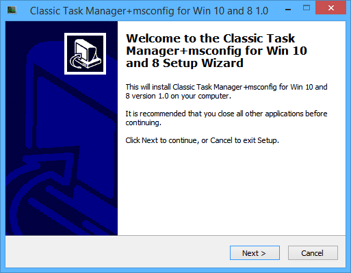 Cài đặt Task Manager cũ trong Windows 10