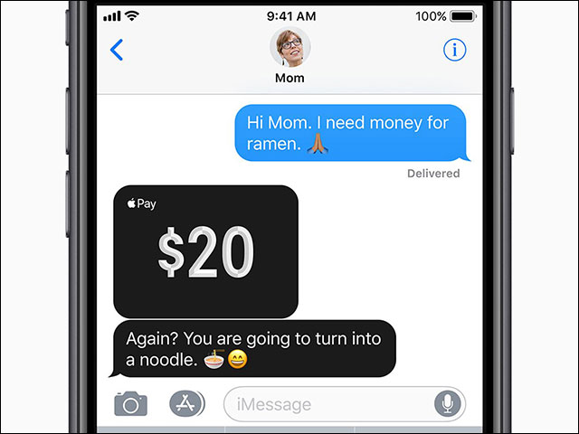 Gửi tiền cho bạn bè qua iMessage