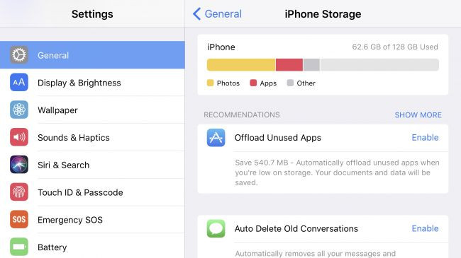 Thêm không gian lưu trữ 