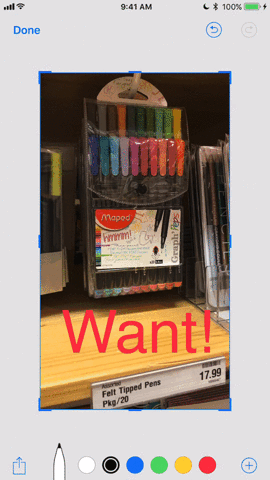 Chia sẻ ảnh chụp màn hình sau khi chỉnh sửa