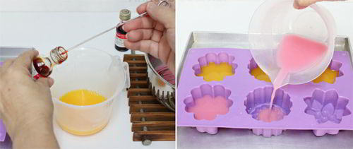 Thêm phẩm màu để tạo màu sắc 