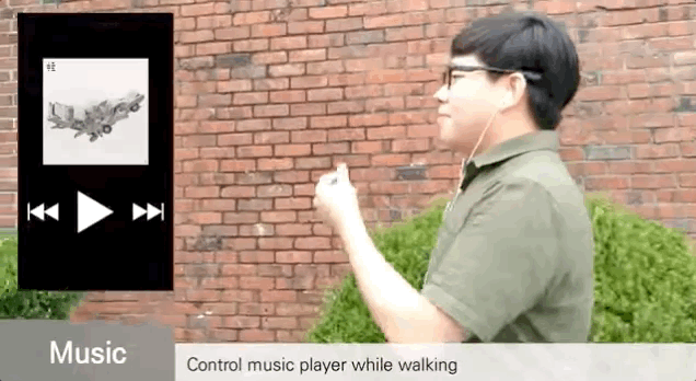 Bạn có thể điều khiển điện thoại chỉ bằng thao tác vuốt mũi nhờ mẫu concept mắt kính thông minh này!