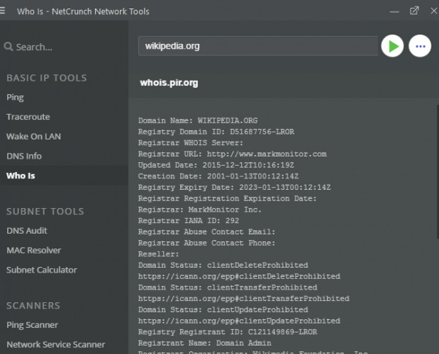 Công cụ NetCrunch Tools