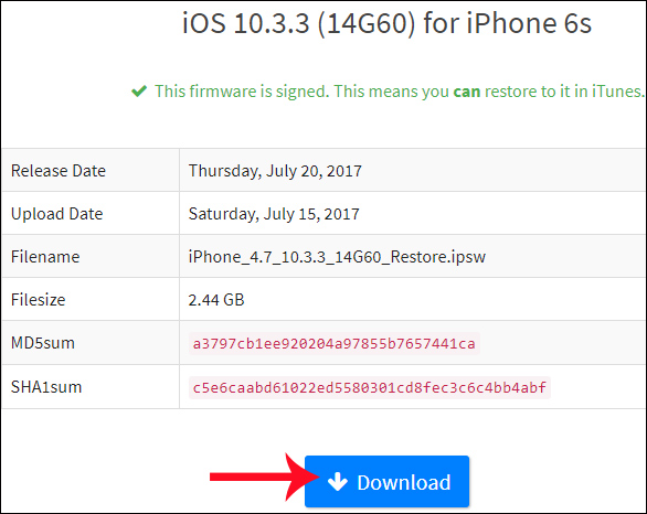 Tải Firmware iOS 10.3.3