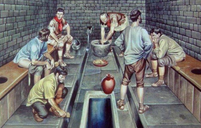 Nhà vệ sinh công cộng của người La Mã cổ đại 