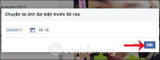 Đặt thời gian cụ thể