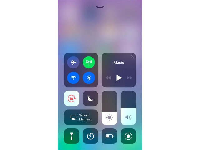 Không còn nút Night Shift trong Control Center mới 