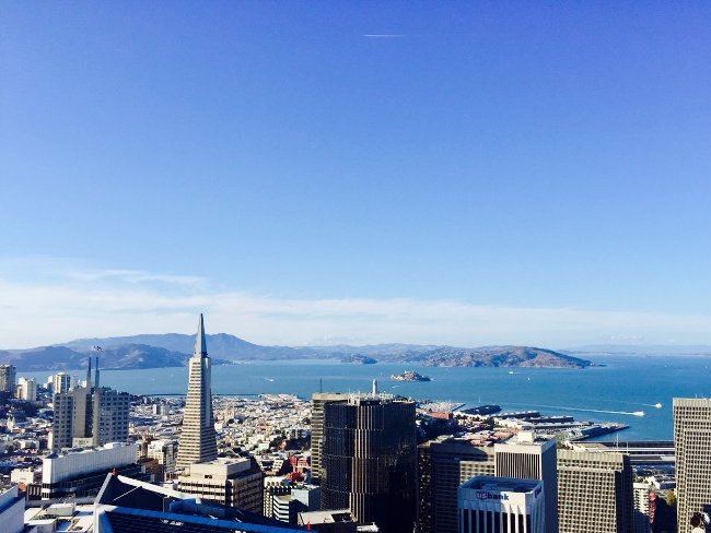 Toàn cảnh phía xa của căn hộ cao "chọc trời" 181 Fremont tại San Francisco.