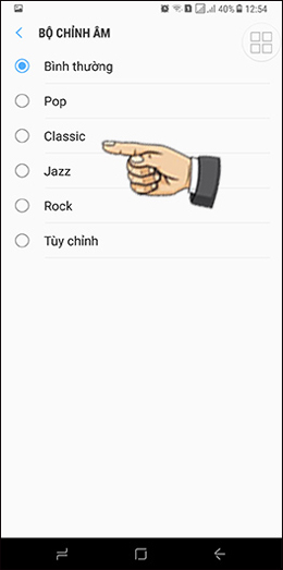 Chỉnh hiệu ứng âm thanh