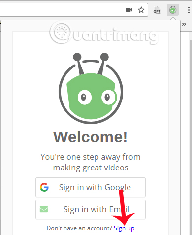 Tạo tài khoản ViewedIt