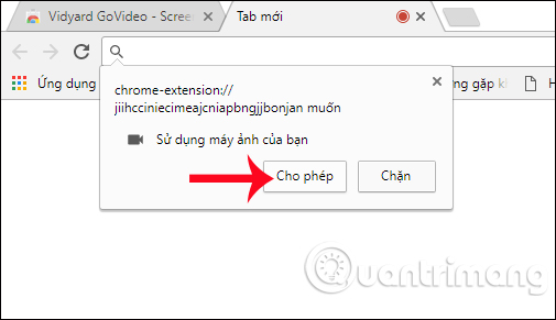 ViewedIt sử dụng webcam