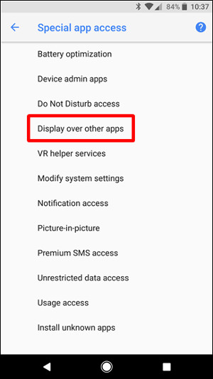 Các ứng dụng nổi trên màn hình trong Android Oreo