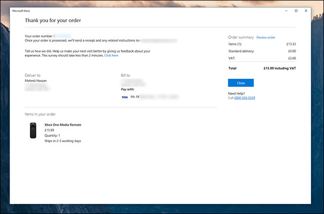 Quy trình mua hàng cũng không xa lạ gì với người dùng Windows Store