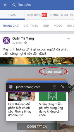Chọn ứng dụng chạy trong chế độ đa nhiệm