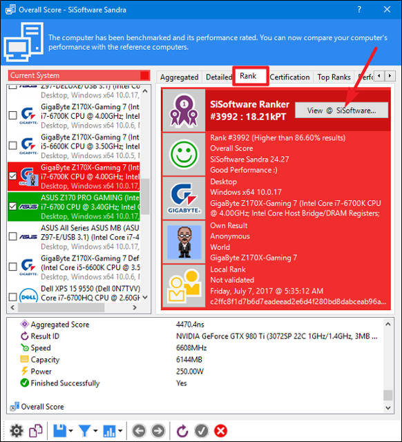 Xem bảng xếp hạng
