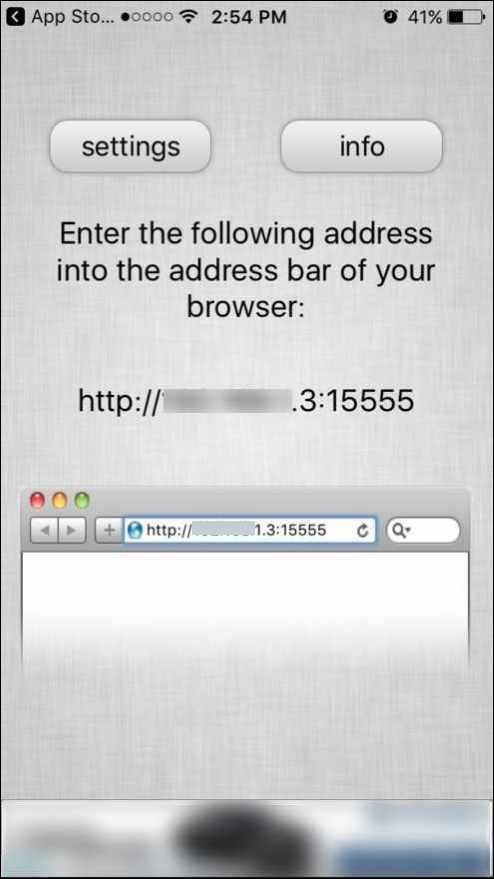 Địa chỉ web trên ứng dụng