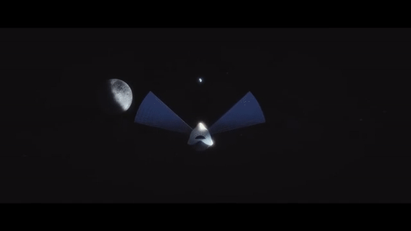 Tàu vũ trụ xòe hai cánh để nhận năng lượng Mặt Trời