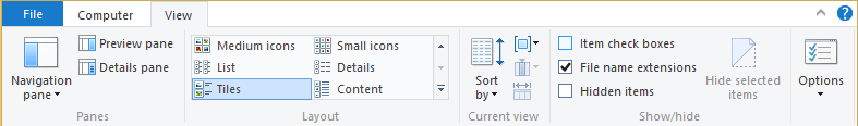Chọn Options trong File Explorer