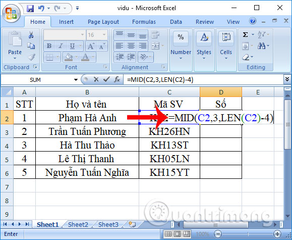 Hàm LEN trong Excel: cú pháp và cách sử dụng