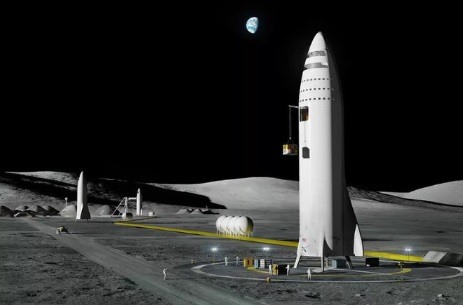 Hình ảnh căn cứ "Moon Base Alpha" trên Mặt Trăng