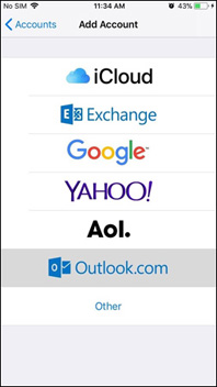 Chọn dịch vụ email bạn muốn