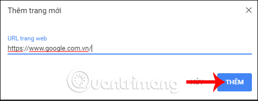 Mở Google khi truy cập Chrome