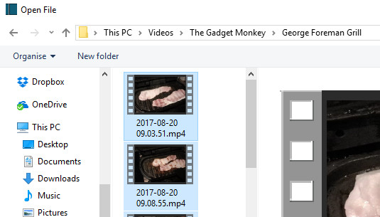 Sắp xếp các tệp video trong một thư mục