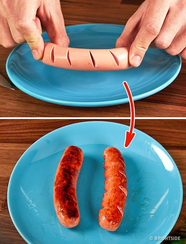 Cách chiên xúc xích chín đều và ngon hơn