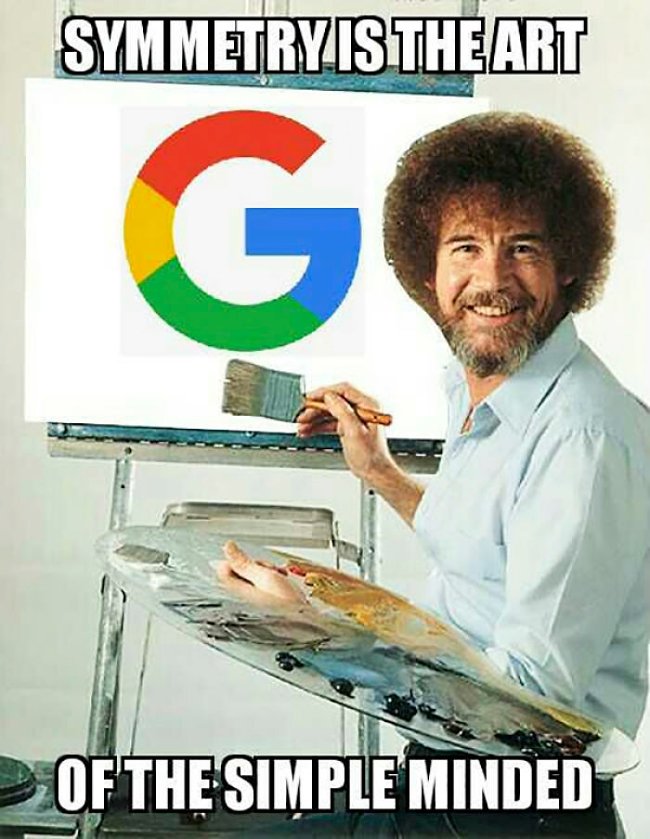 Đối xứng chỉ là nghệ thuật đối với những người đầu óc đơn giản