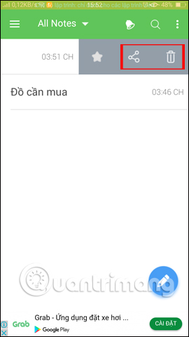 Tùy chỉnh ghi chú 