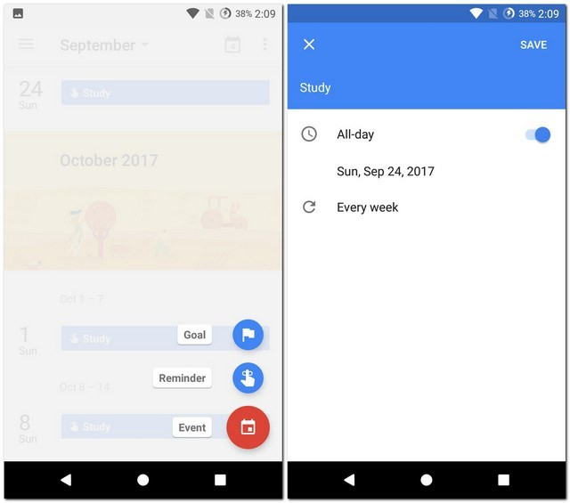 Ứng dụng Google Calendar