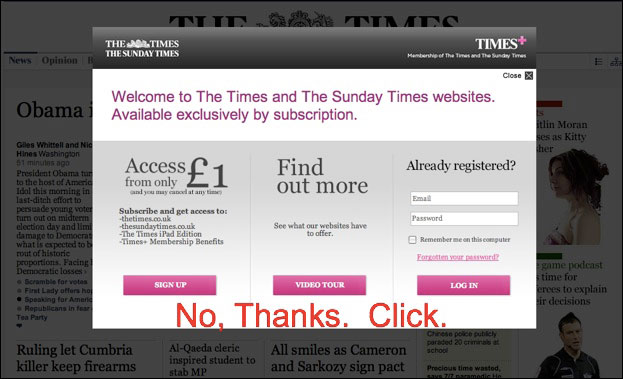 Bức tường phí là một cách để các trang kiếm tiền từ bạn đọc