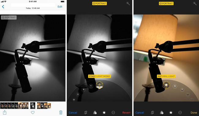 Chọn ảnh muốn chỉnh sửa > Edit > Nhấp vào hình lập phương để thay đổi > Done