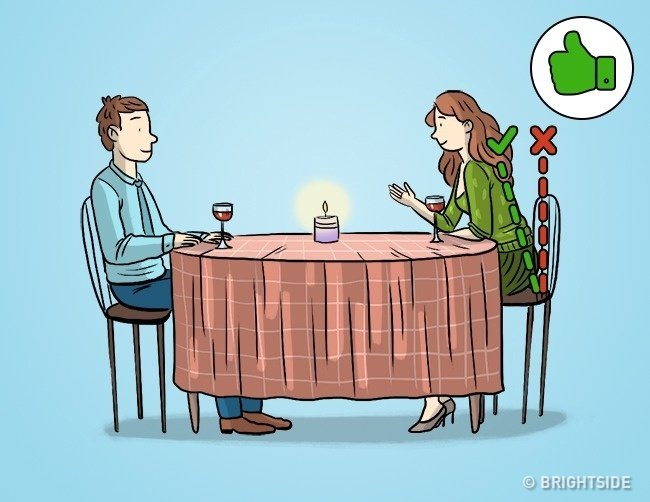 Hướng cơ thể mình về phía bạn