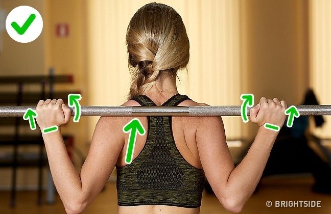 Nhấc thanh tạ một cách chính xác